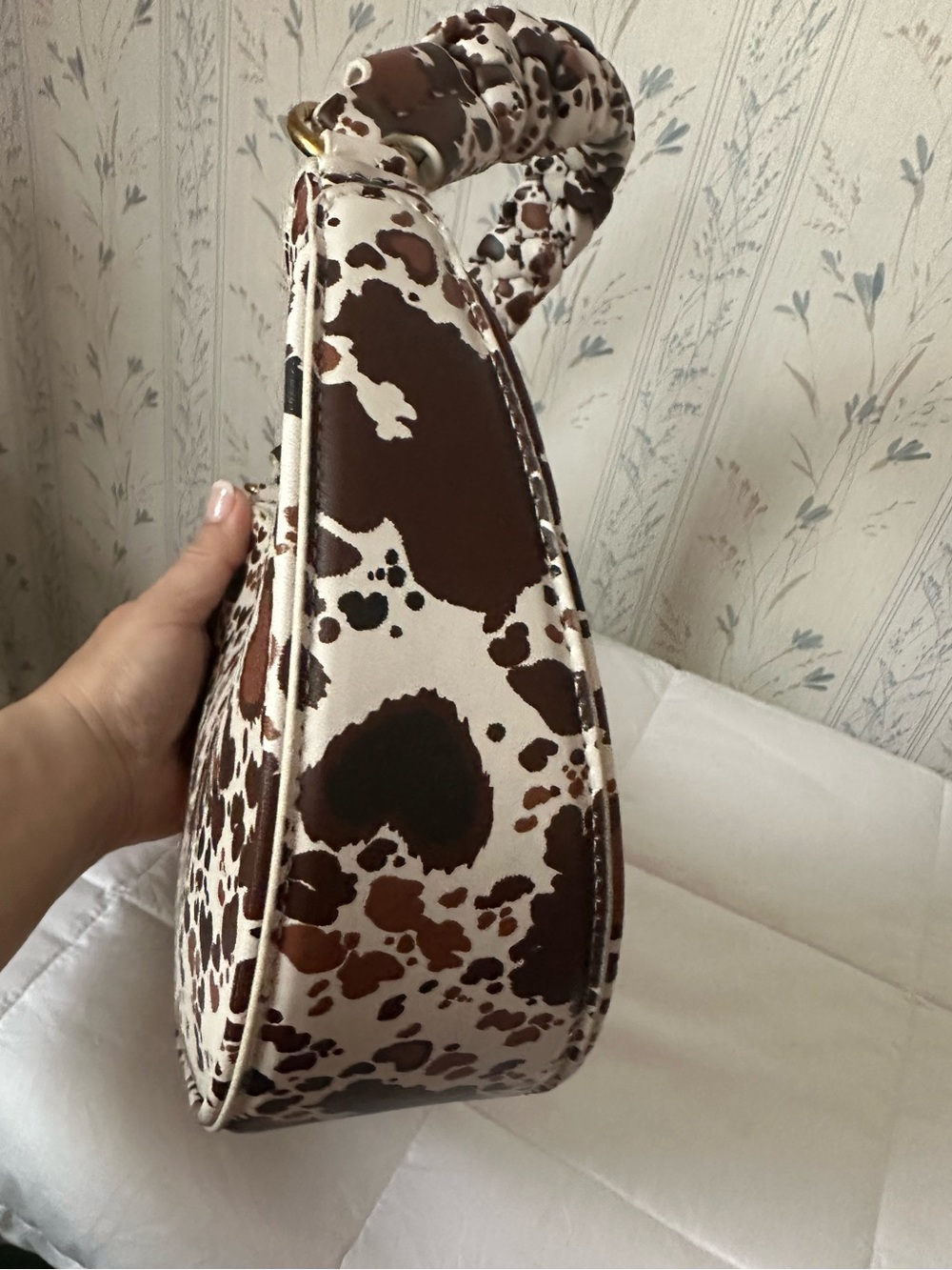 Betsey Johnson Cow Print Hobo - Picture 5 of 9